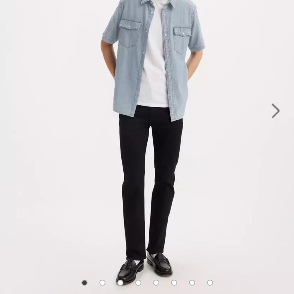 Levi's 514 34x34 Black Denim Jeans
